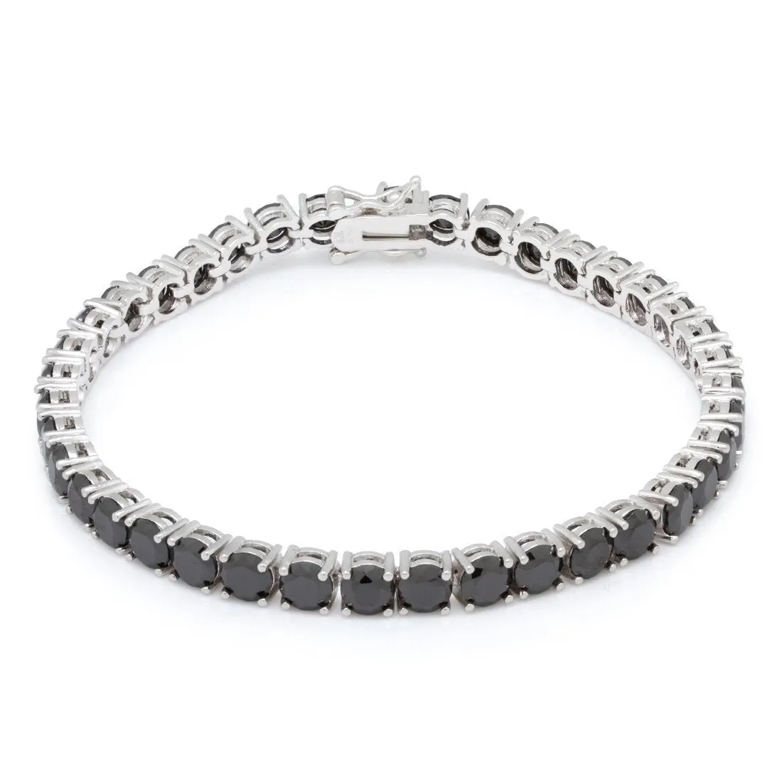 Single Row Onyx Tennis Bracelet