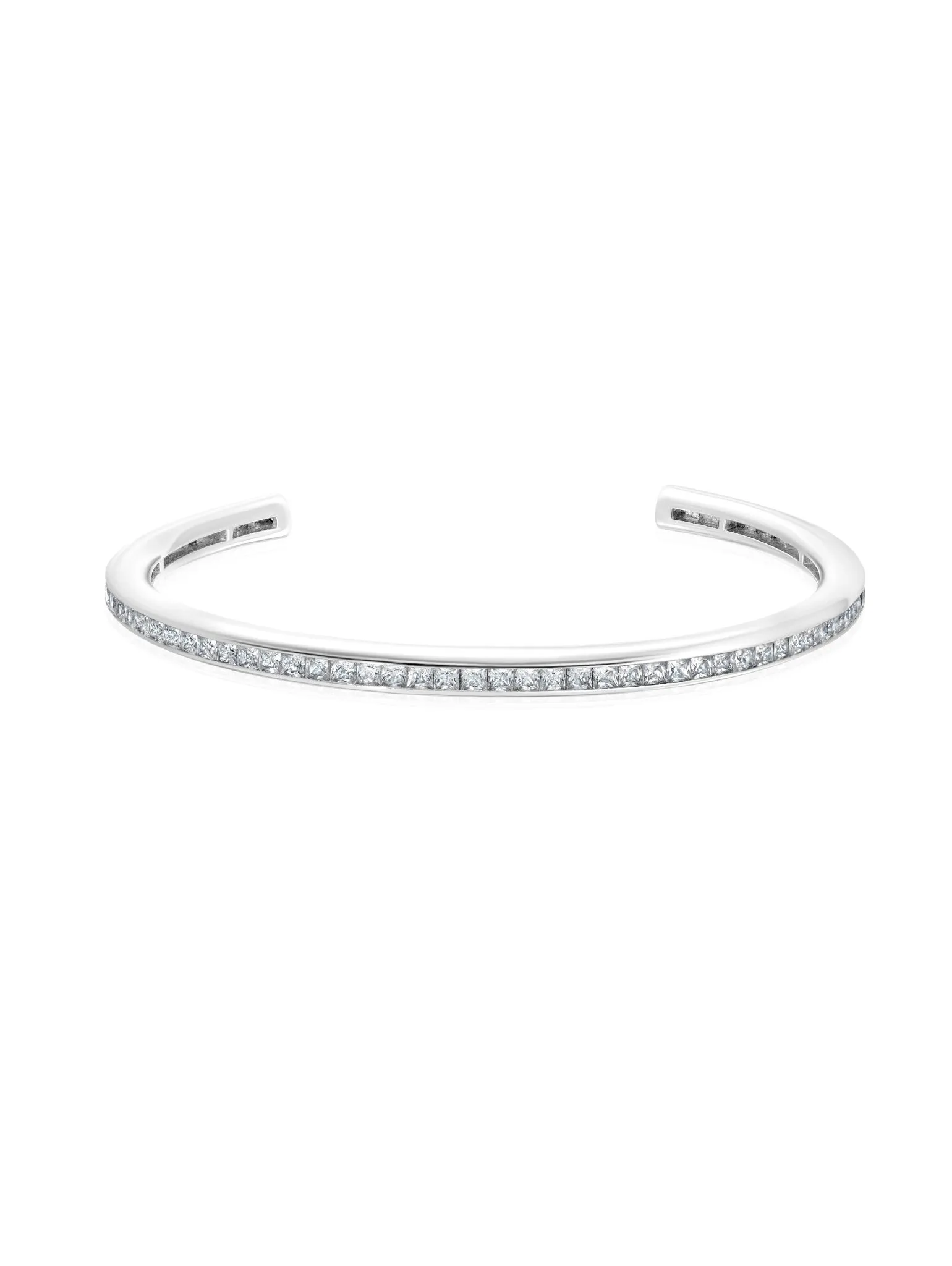Square Princess Cut Channel Set 7'' Bracelet Cuff Sale