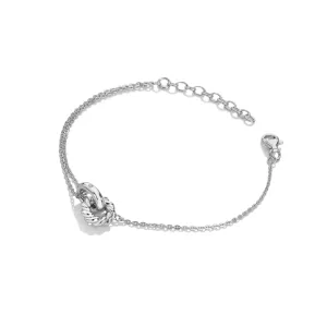 Sterling Silver Willow Rope Bracelet DL692