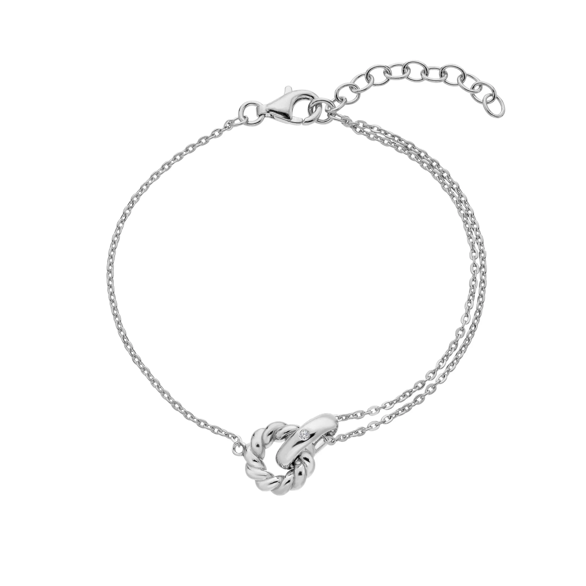 Sterling Silver Willow Rope Bracelet DL692