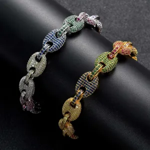 The Rich Icon V® - 12mm Coulorful G-Link Cuban Bracelet
