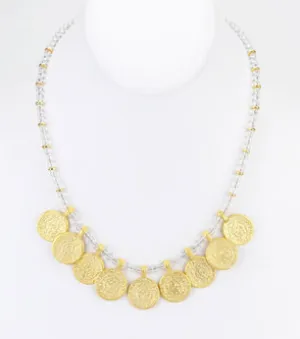 Turkish Coins Beaded Necklace