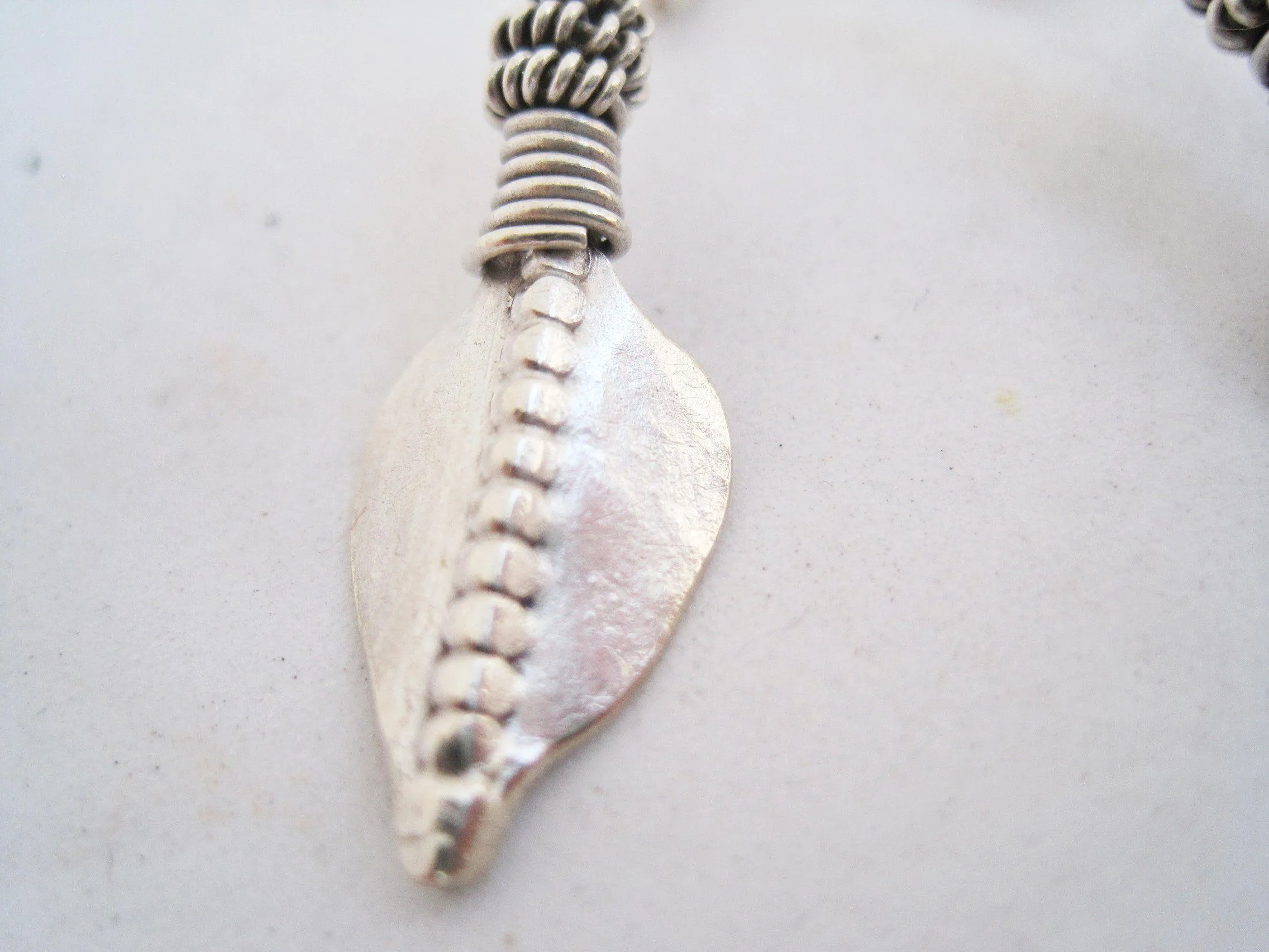Vintage Silver Indian Tribal Earrings