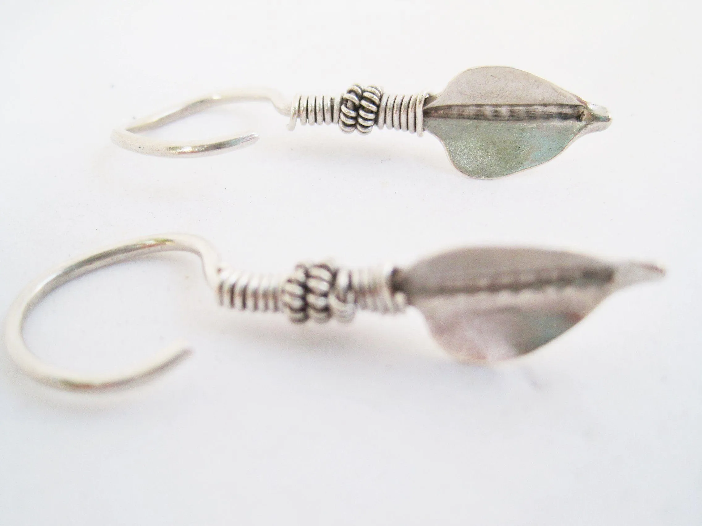 Vintage Silver Indian Tribal Earrings