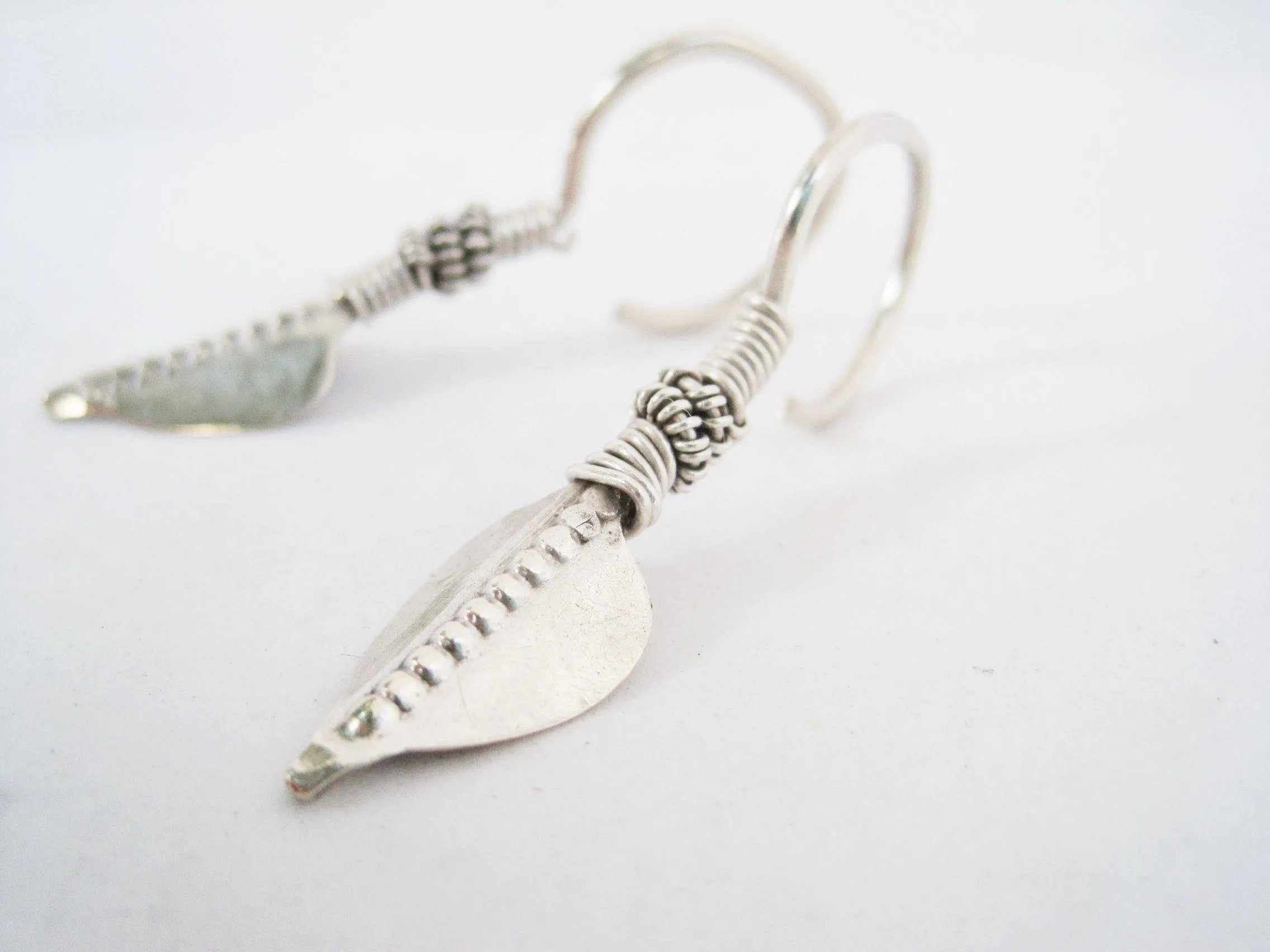 Vintage Silver Indian Tribal Earrings