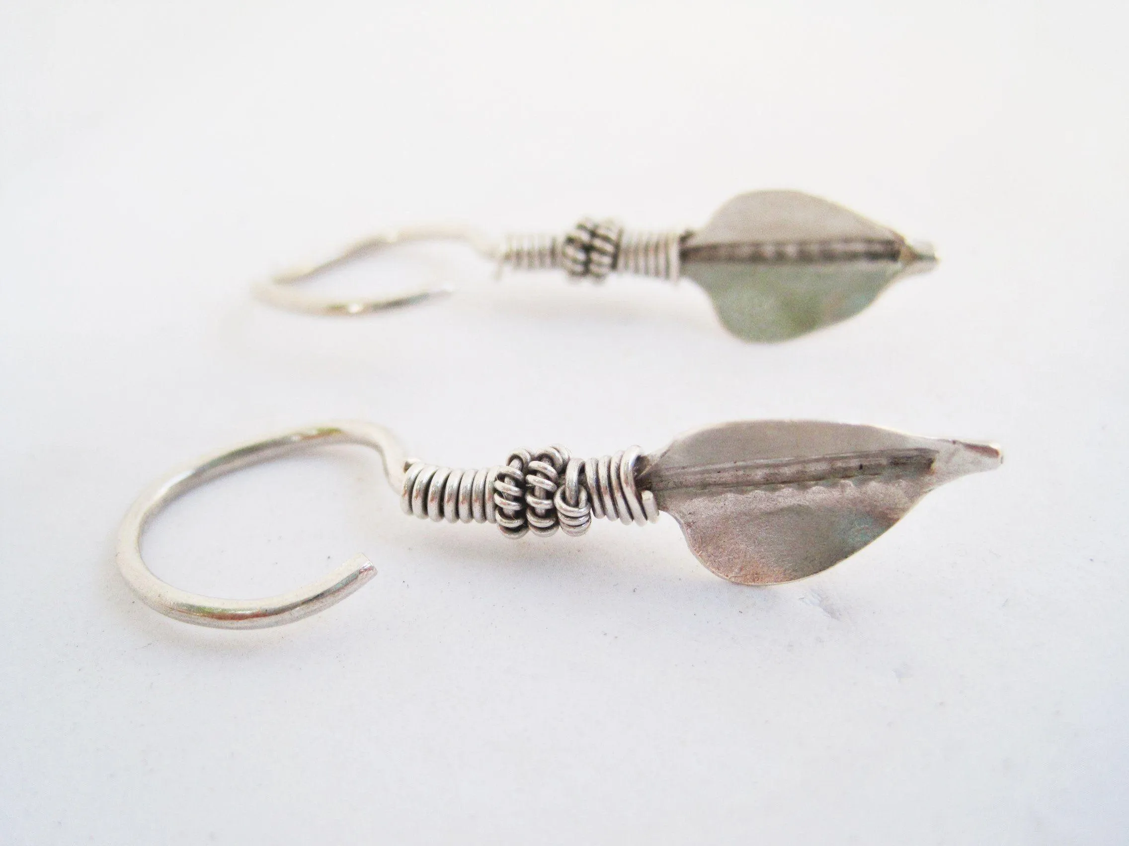 Vintage Silver Indian Tribal Earrings
