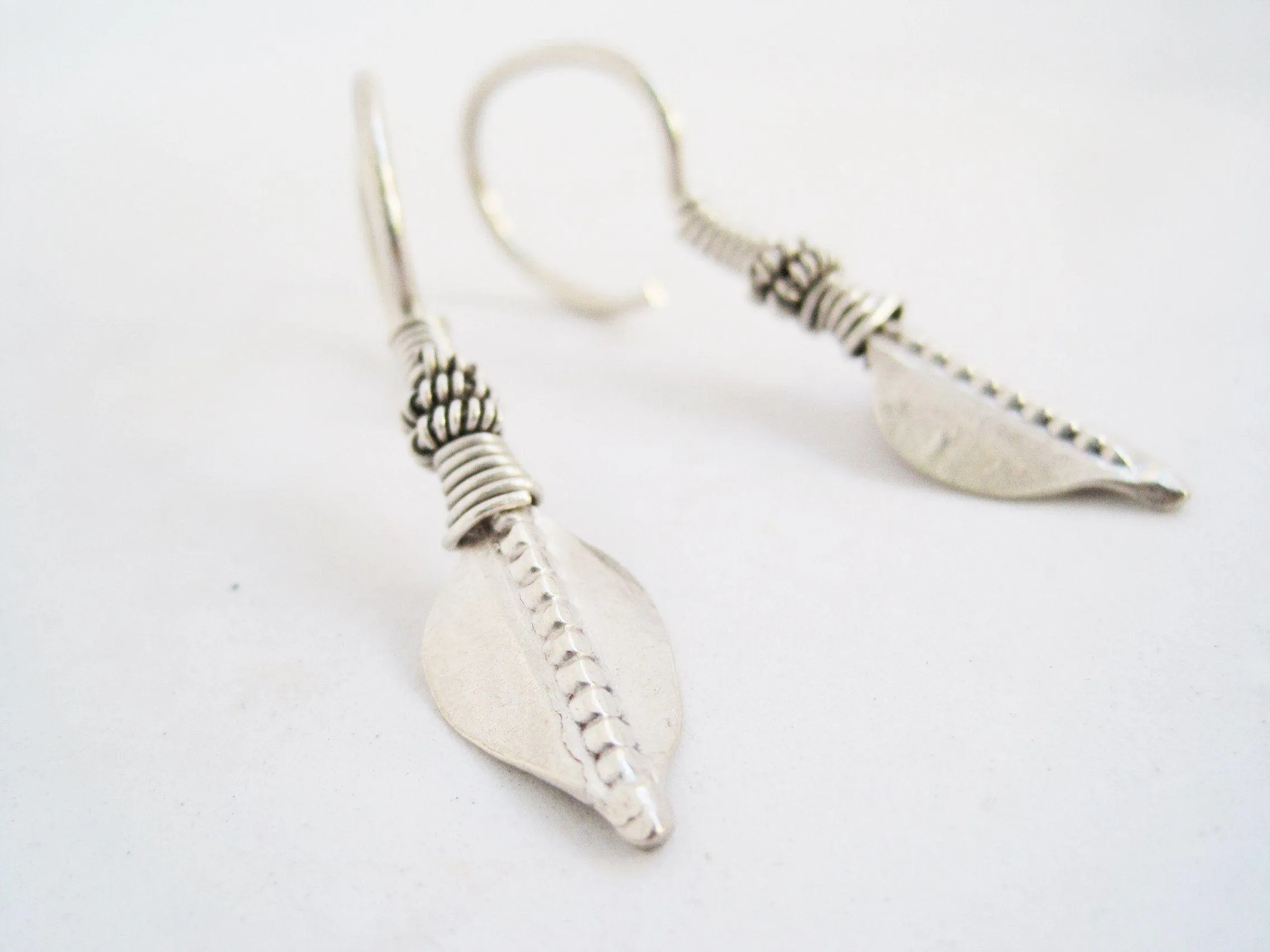 Vintage Silver Indian Tribal Earrings