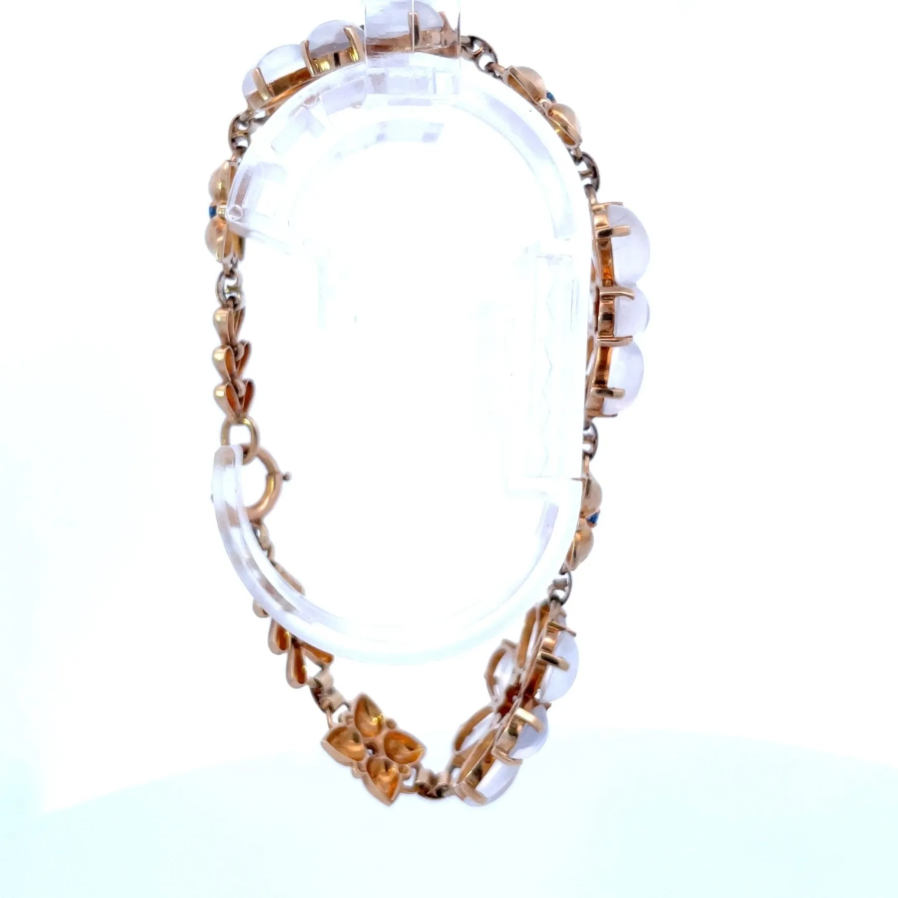'Wordley, Allsopp, and Bliss' Sapphire & Moonstone Bracelet | 0.65ctw, 31.50ctw | 8" |