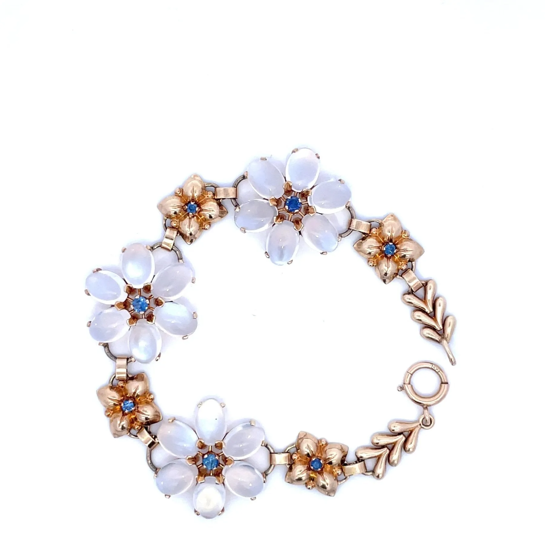 'Wordley, Allsopp, and Bliss' Sapphire & Moonstone Bracelet | 0.65ctw, 31.50ctw | 8" |