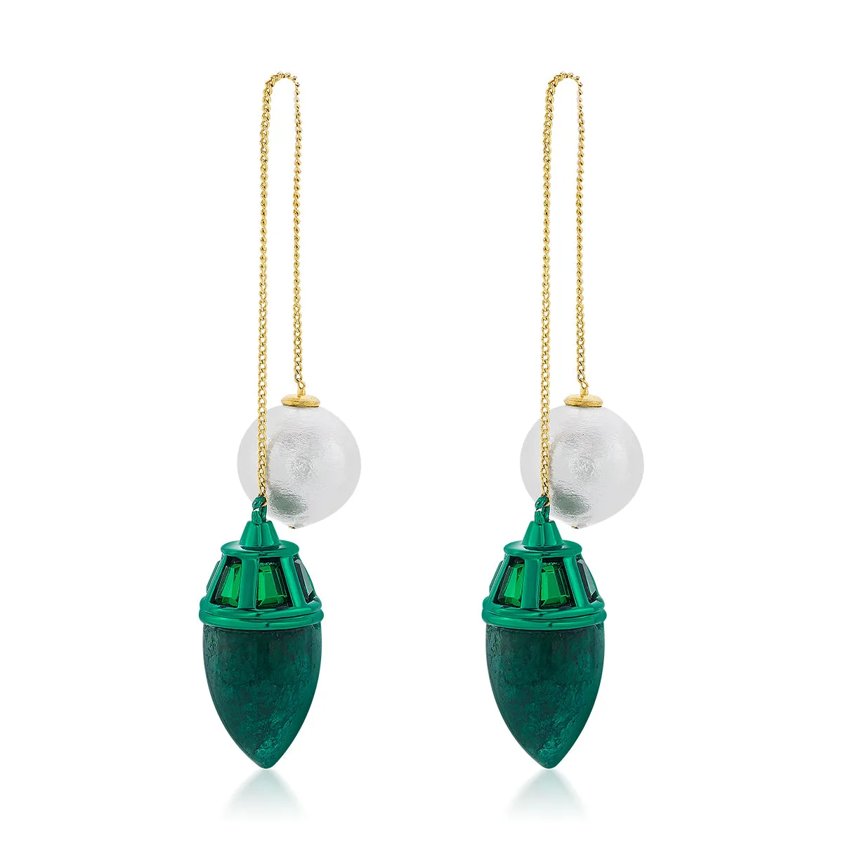 Zeenat Pearl Drop Earrings
