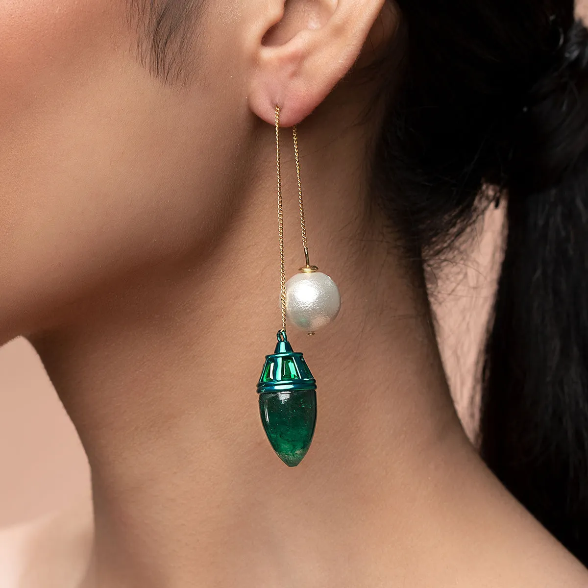 Zeenat Pearl Drop Earrings